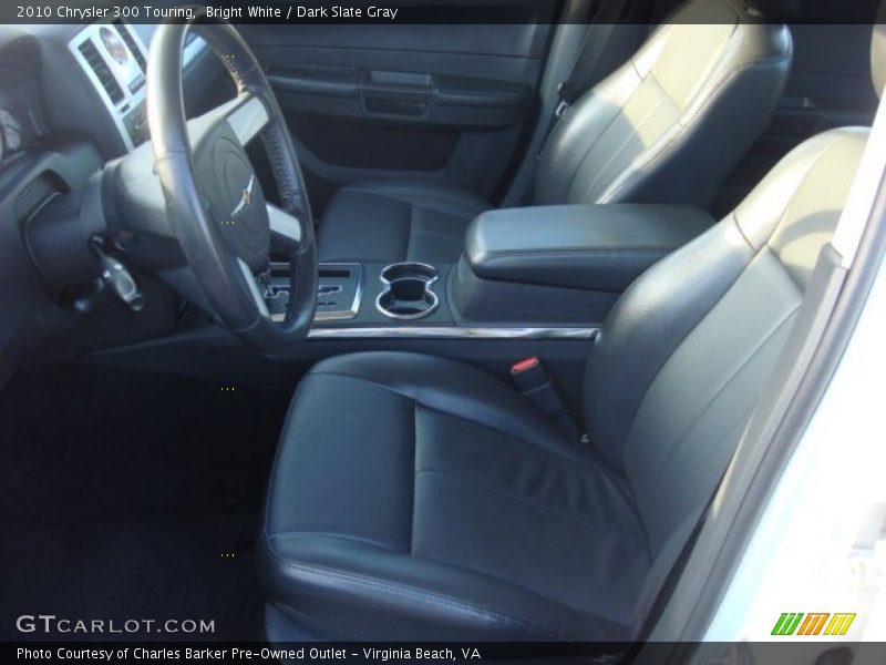 Bright White / Dark Slate Gray 2010 Chrysler 300 Touring