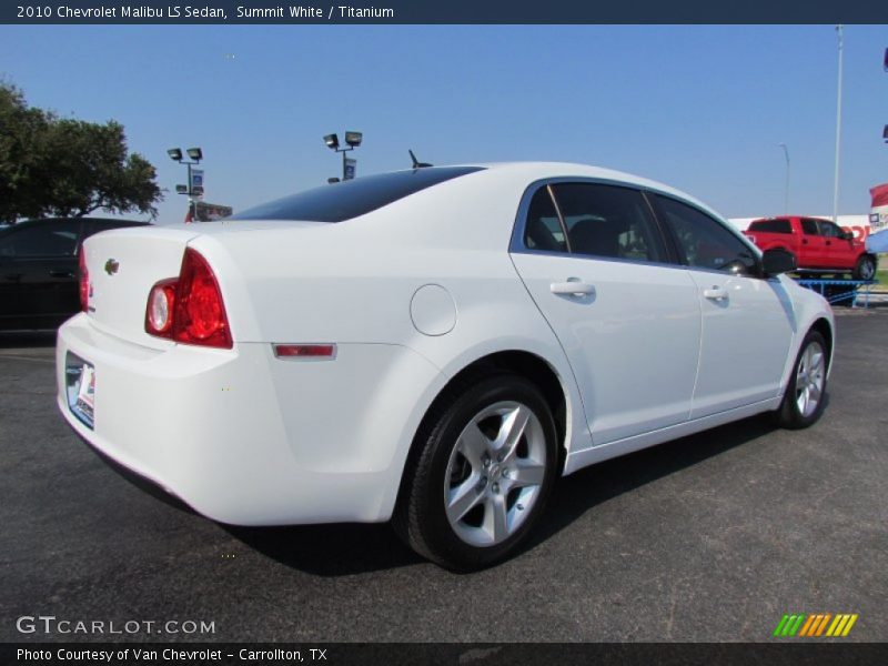 Summit White / Titanium 2010 Chevrolet Malibu LS Sedan