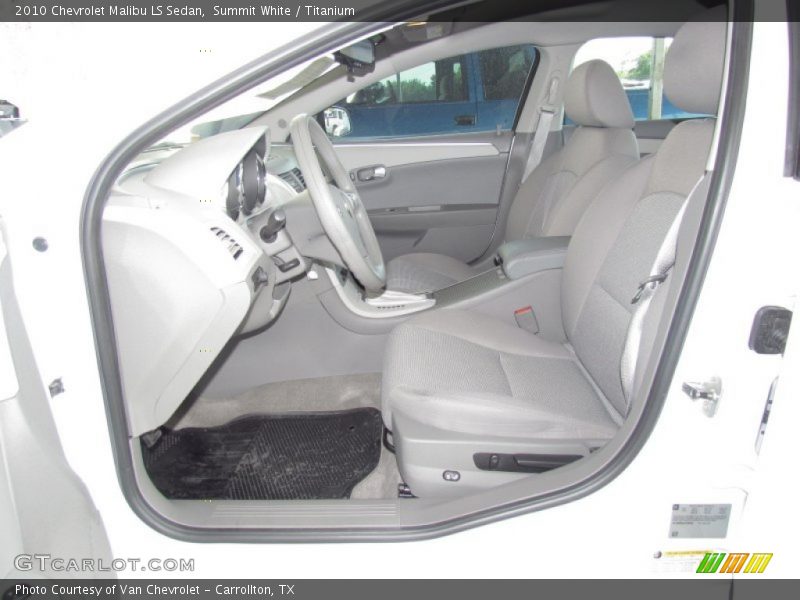Summit White / Titanium 2010 Chevrolet Malibu LS Sedan