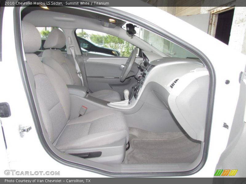 Summit White / Titanium 2010 Chevrolet Malibu LS Sedan