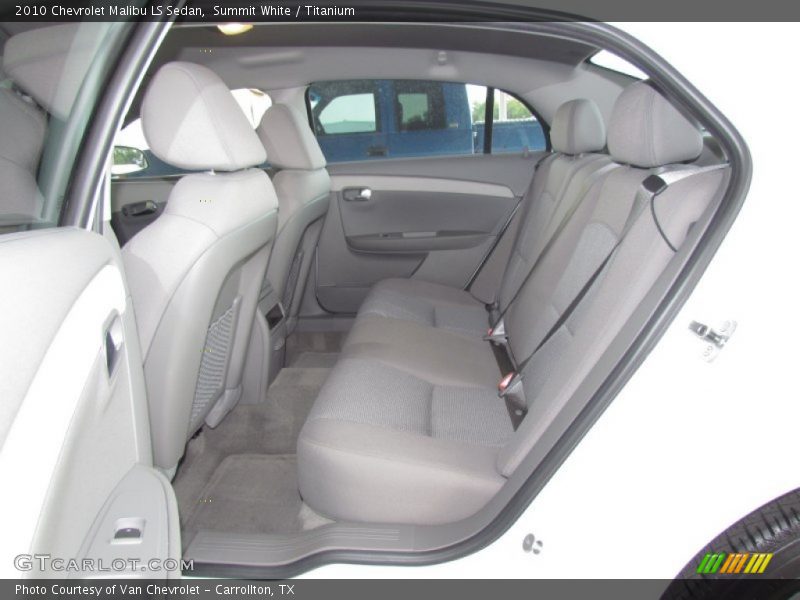 Summit White / Titanium 2010 Chevrolet Malibu LS Sedan