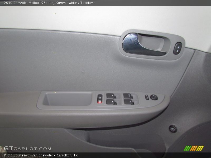 Summit White / Titanium 2010 Chevrolet Malibu LS Sedan