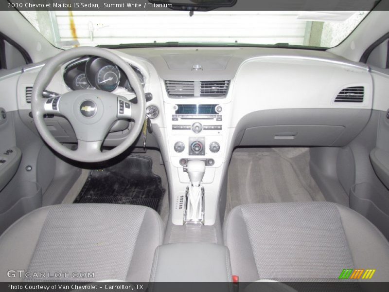 Summit White / Titanium 2010 Chevrolet Malibu LS Sedan