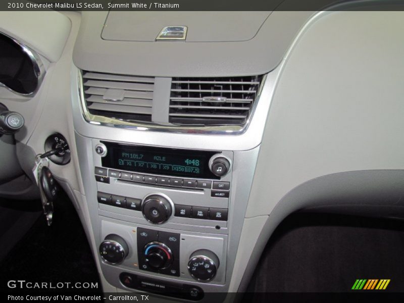 Summit White / Titanium 2010 Chevrolet Malibu LS Sedan