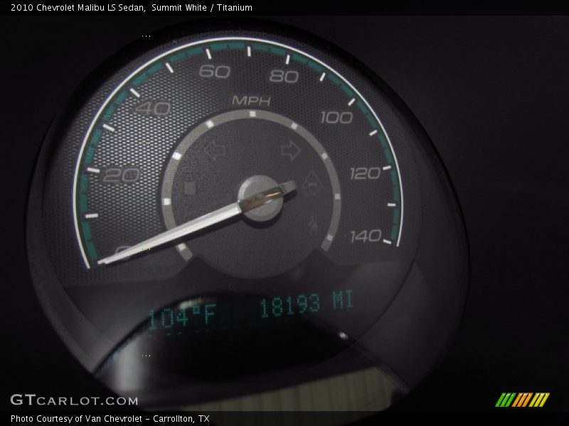 Summit White / Titanium 2010 Chevrolet Malibu LS Sedan