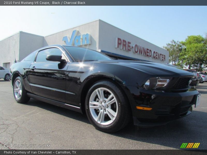 Black / Charcoal Black 2010 Ford Mustang V6 Coupe