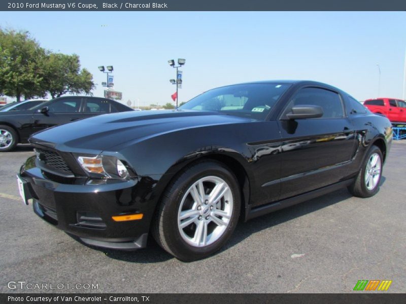 Black / Charcoal Black 2010 Ford Mustang V6 Coupe
