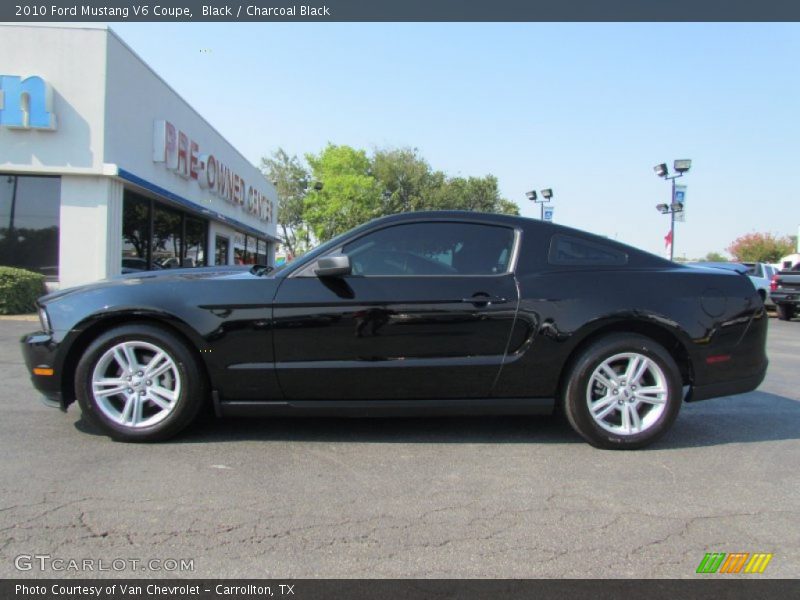 Black / Charcoal Black 2010 Ford Mustang V6 Coupe