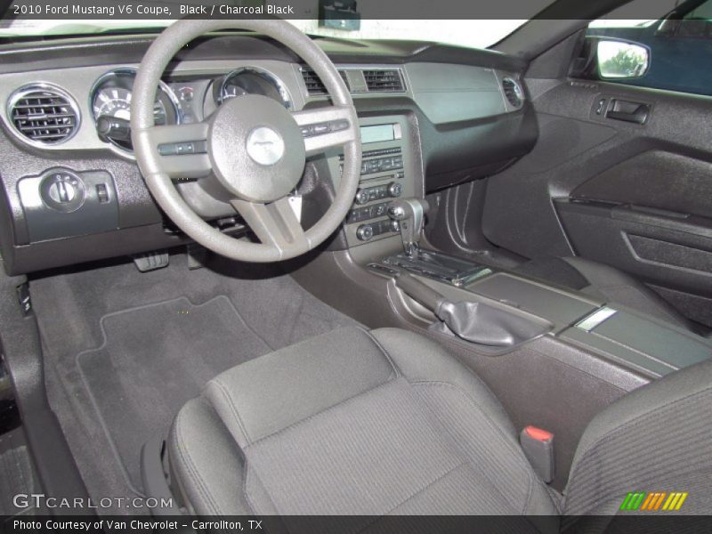 Black / Charcoal Black 2010 Ford Mustang V6 Coupe