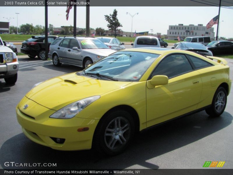 Solar Yellow / Black/Black 2003 Toyota Celica GT
