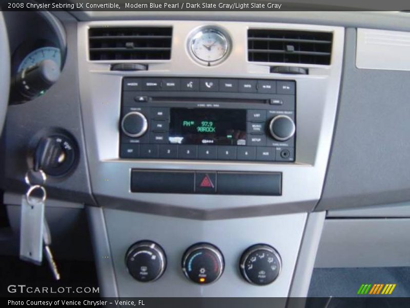 Modern Blue Pearl / Dark Slate Gray/Light Slate Gray 2008 Chrysler Sebring LX Convertible