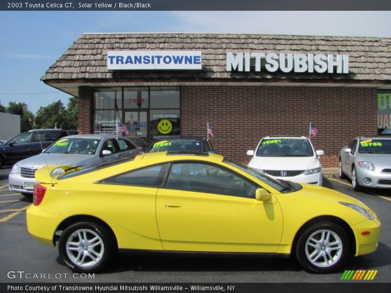 Solar Yellow / Black/Black 2003 Toyota Celica GT