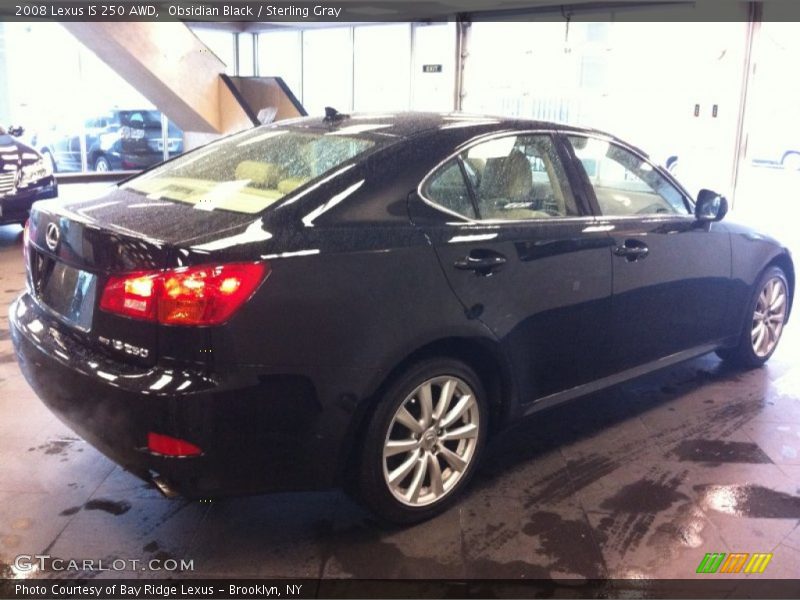 Obsidian Black / Sterling Gray 2008 Lexus IS 250 AWD