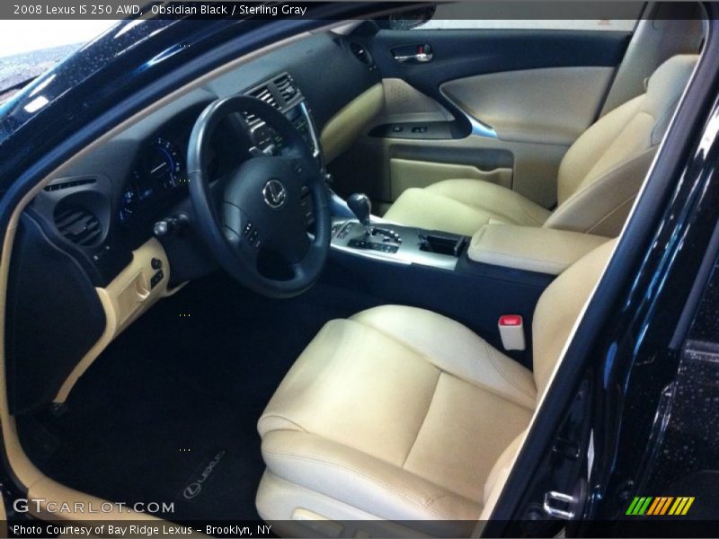 Obsidian Black / Sterling Gray 2008 Lexus IS 250 AWD
