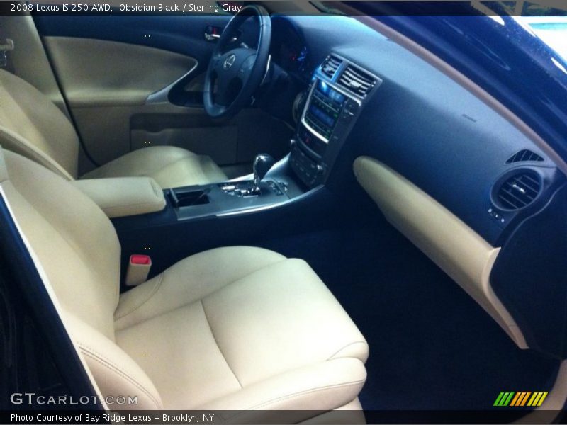 Obsidian Black / Sterling Gray 2008 Lexus IS 250 AWD