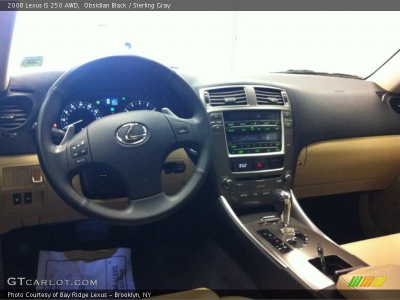 Obsidian Black / Sterling Gray 2008 Lexus IS 250 AWD