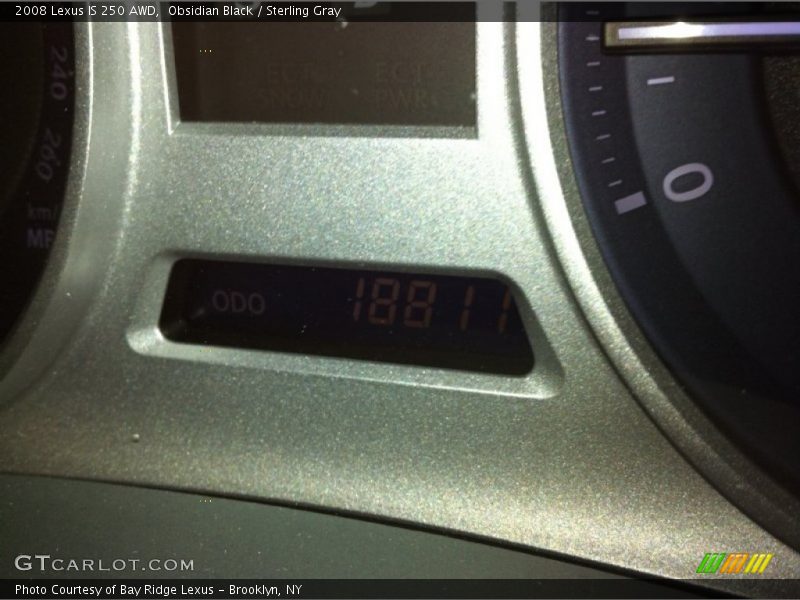 Obsidian Black / Sterling Gray 2008 Lexus IS 250 AWD