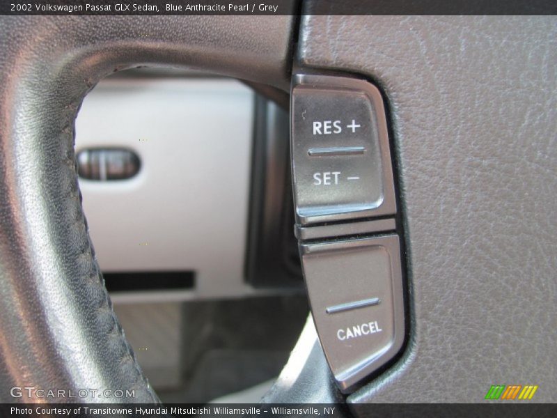 Blue Anthracite Pearl / Grey 2002 Volkswagen Passat GLX Sedan
