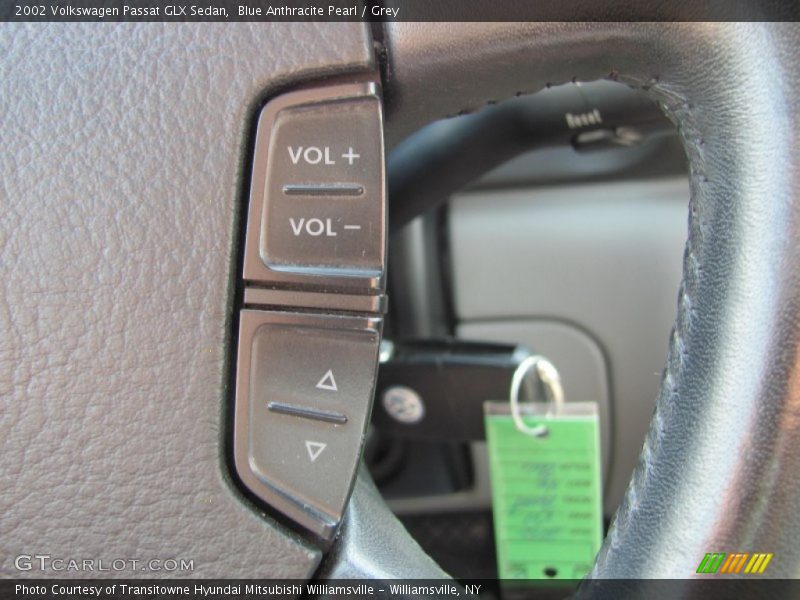 Blue Anthracite Pearl / Grey 2002 Volkswagen Passat GLX Sedan