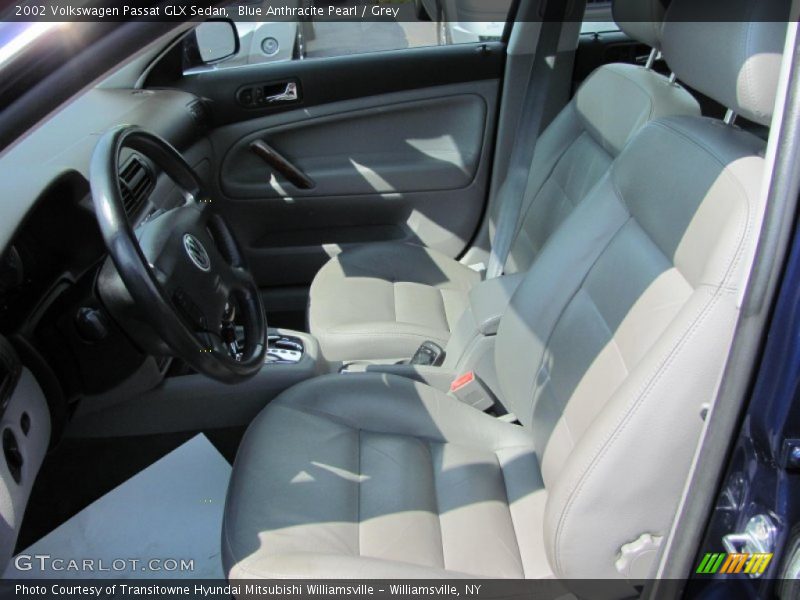 Blue Anthracite Pearl / Grey 2002 Volkswagen Passat GLX Sedan