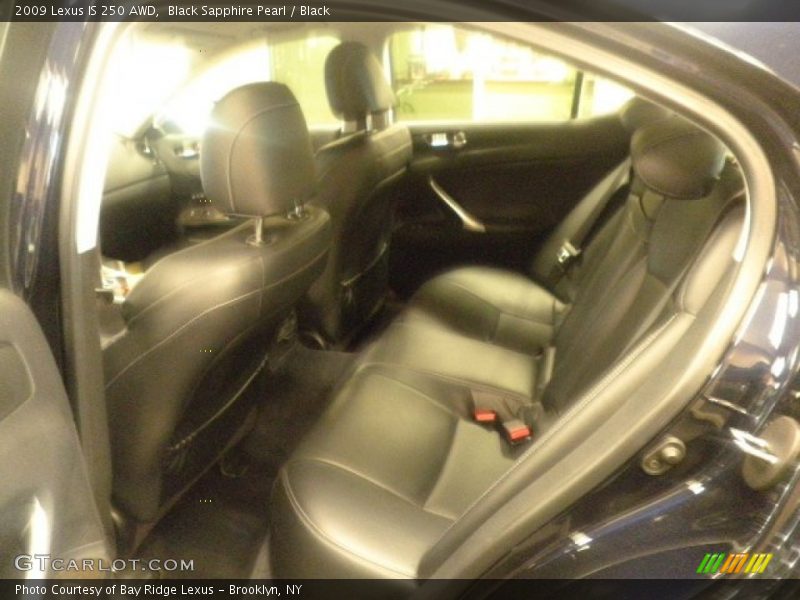 Black Sapphire Pearl / Black 2009 Lexus IS 250 AWD