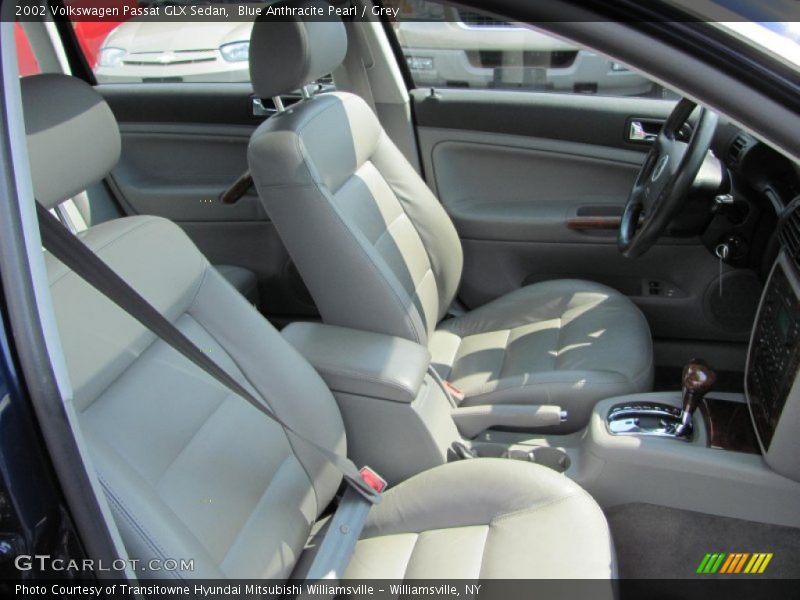 Blue Anthracite Pearl / Grey 2002 Volkswagen Passat GLX Sedan