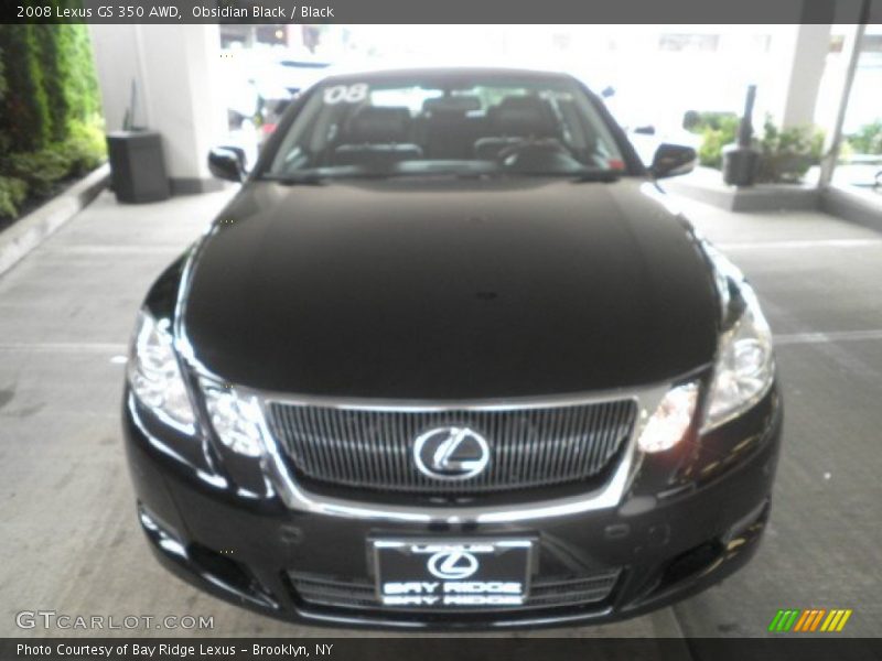 Obsidian Black / Black 2008 Lexus GS 350 AWD