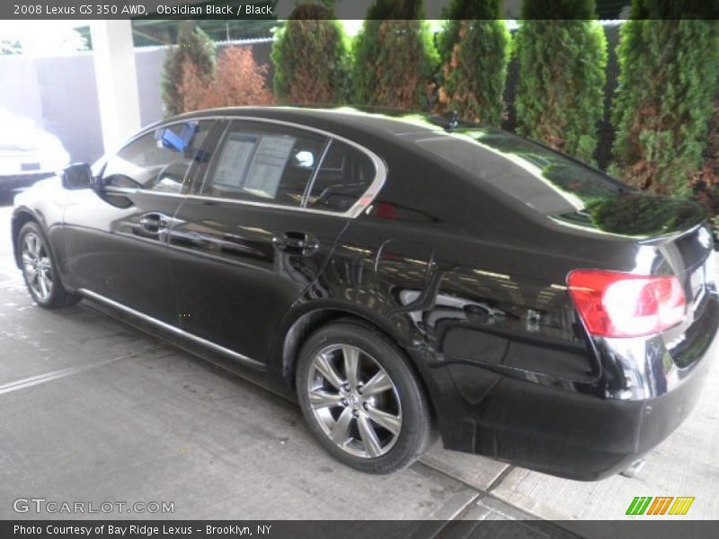 Obsidian Black / Black 2008 Lexus GS 350 AWD