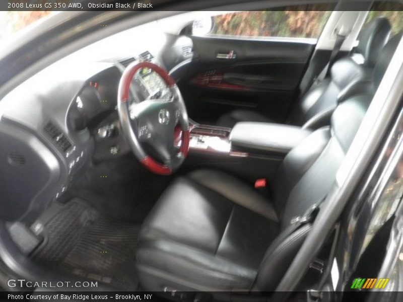Obsidian Black / Black 2008 Lexus GS 350 AWD