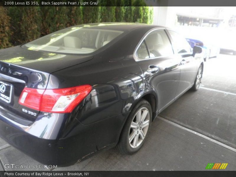 Black Sapphire Pearl / Light Gray 2008 Lexus ES 350