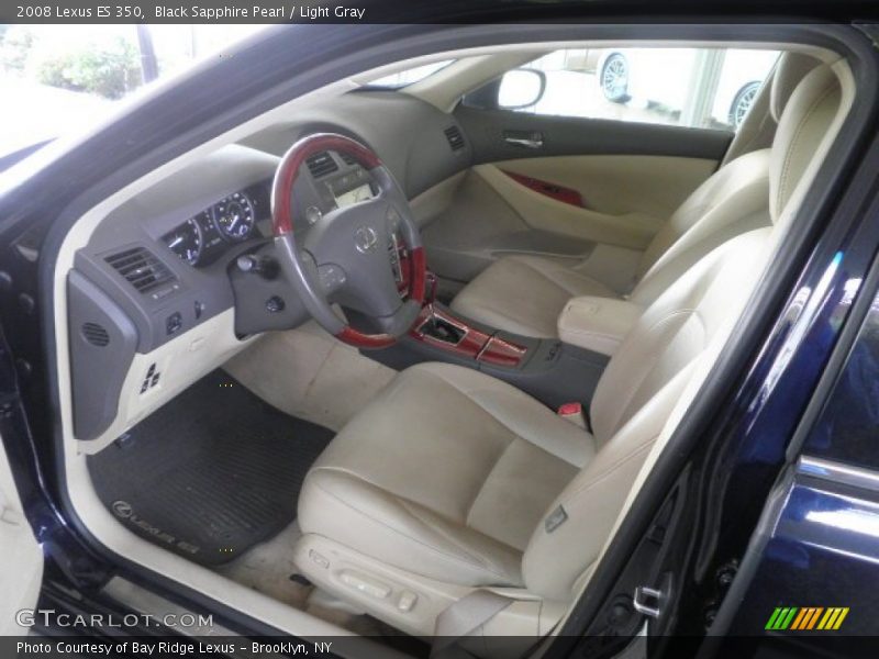 Black Sapphire Pearl / Light Gray 2008 Lexus ES 350