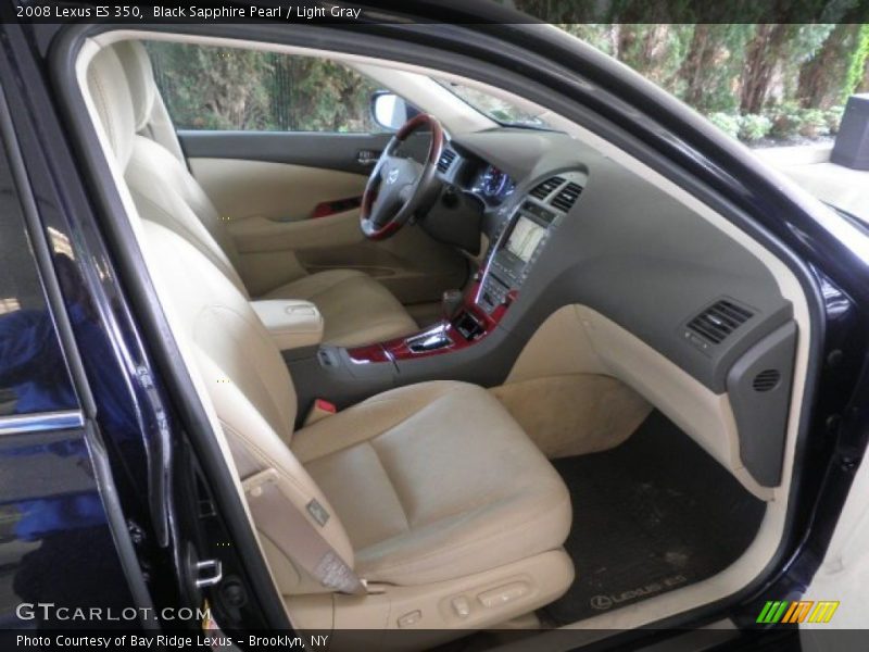 Black Sapphire Pearl / Light Gray 2008 Lexus ES 350