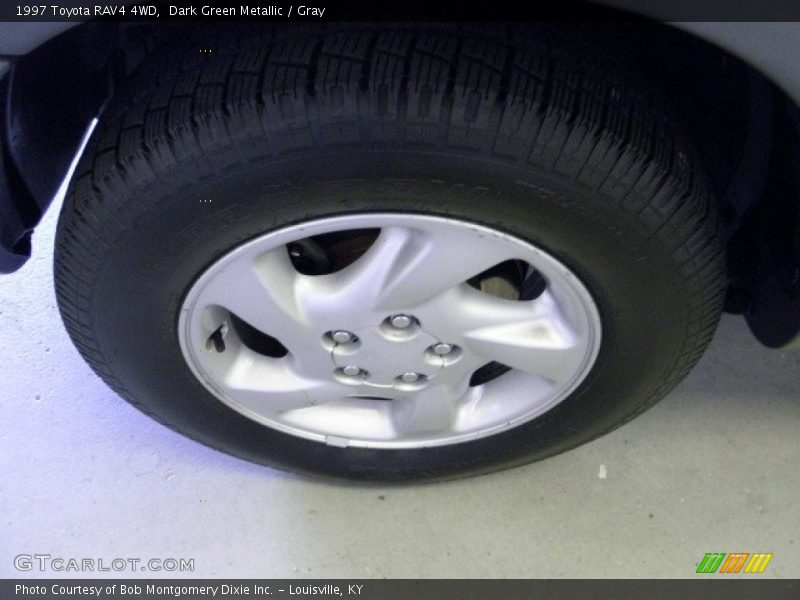 Dark Green Metallic / Gray 1997 Toyota RAV4 4WD