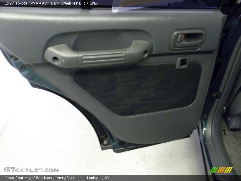 Dark Green Metallic / Gray 1997 Toyota RAV4 4WD