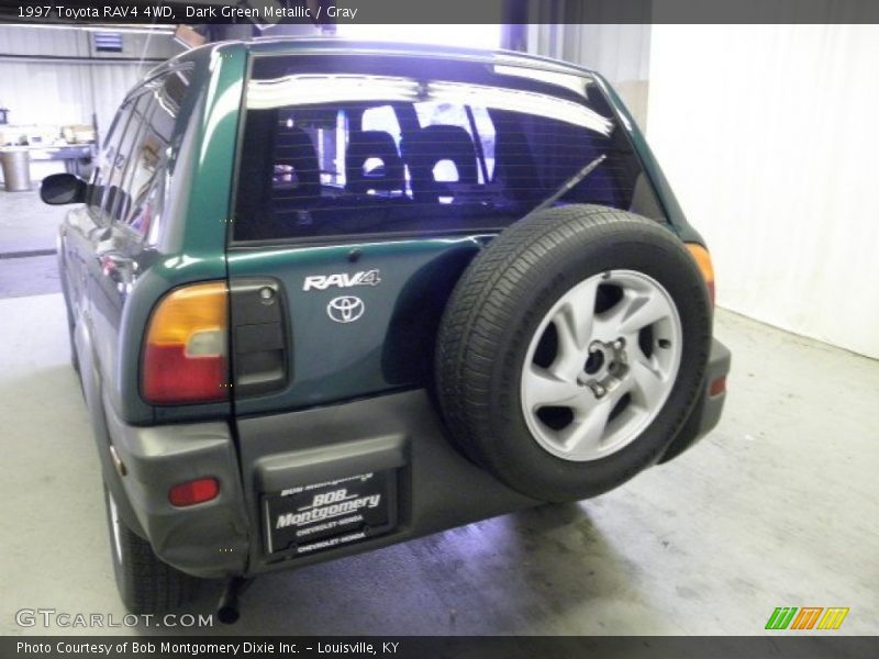 Dark Green Metallic / Gray 1997 Toyota RAV4 4WD