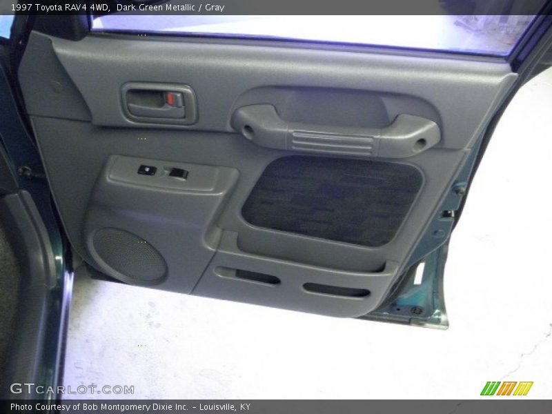 Dark Green Metallic / Gray 1997 Toyota RAV4 4WD
