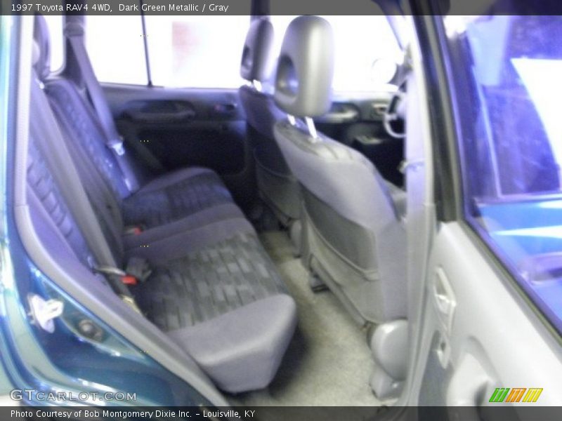 Dark Green Metallic / Gray 1997 Toyota RAV4 4WD