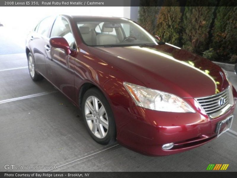 Royal Ruby Red Metallic / Cashmere 2008 Lexus ES 350