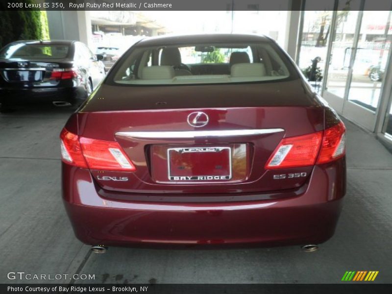 Royal Ruby Red Metallic / Cashmere 2008 Lexus ES 350