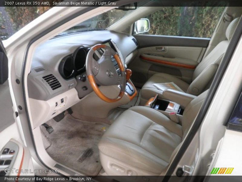 Savannah Beige Metallic / Light Gray 2007 Lexus RX 350 AWD