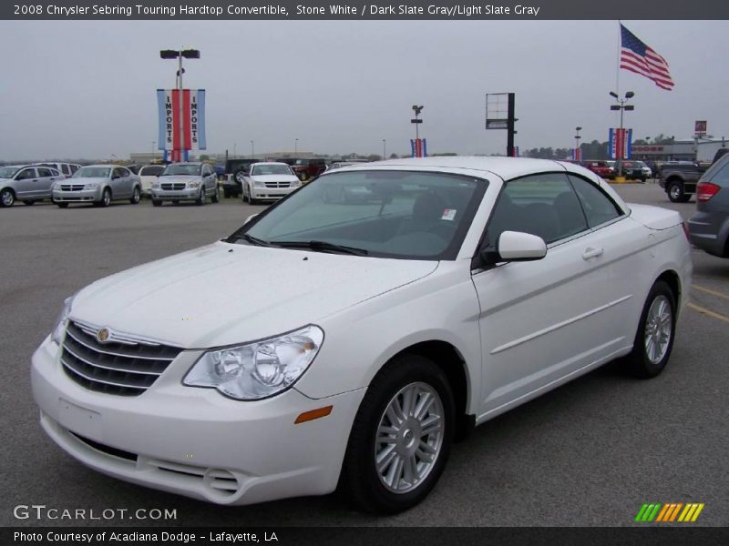 Stone White / Dark Slate Gray/Light Slate Gray 2008 Chrysler Sebring Touring Hardtop Convertible