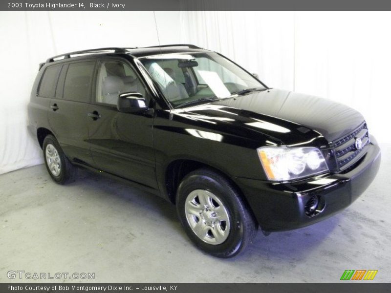 Black / Ivory 2003 Toyota Highlander I4
