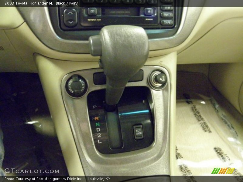 Black / Ivory 2003 Toyota Highlander I4