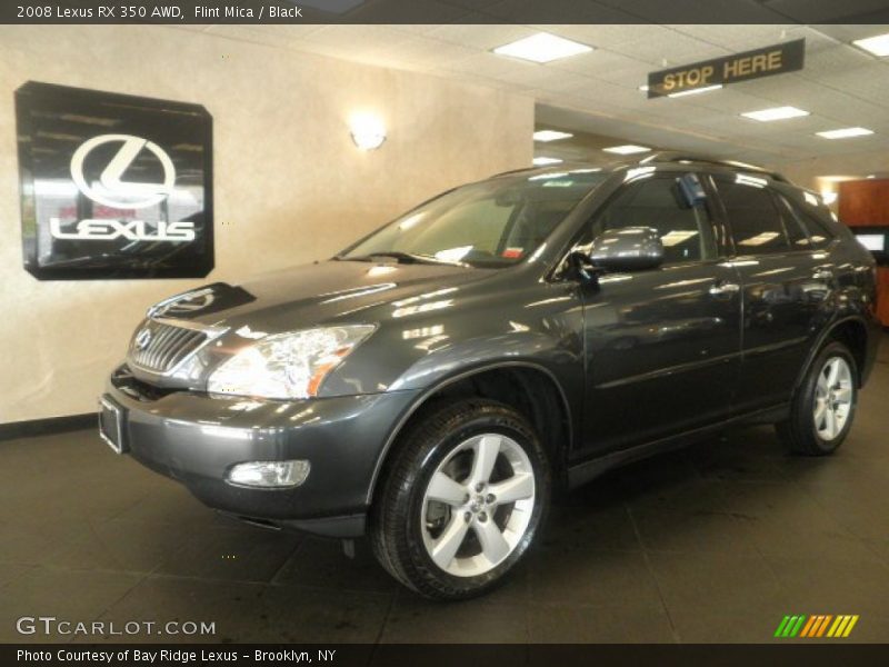 Flint Mica / Black 2008 Lexus RX 350 AWD