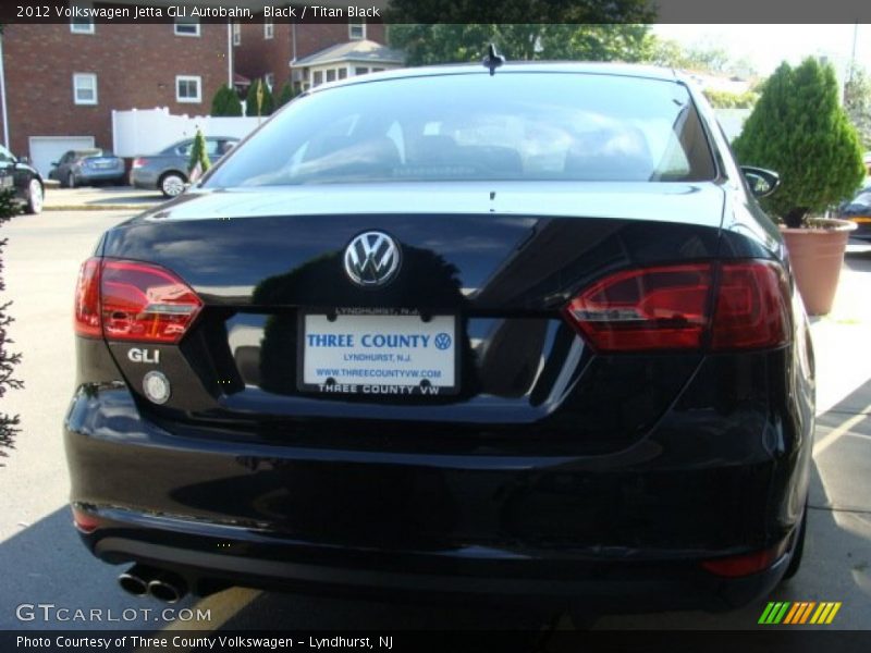 Black / Titan Black 2012 Volkswagen Jetta GLI Autobahn