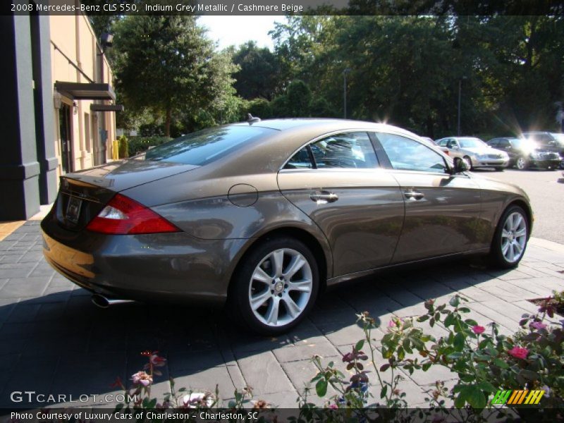 Indium Grey Metallic / Cashmere Beige 2008 Mercedes-Benz CLS 550