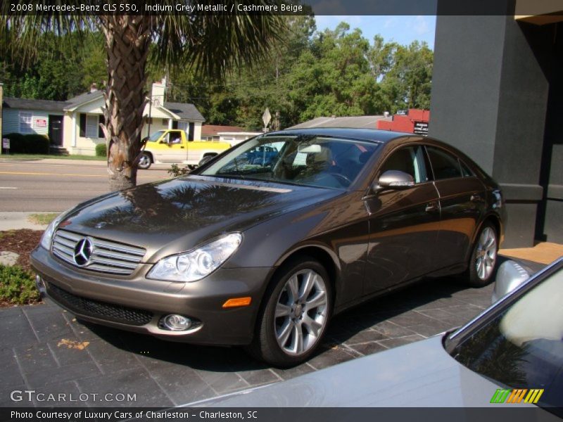 Indium Grey Metallic / Cashmere Beige 2008 Mercedes-Benz CLS 550