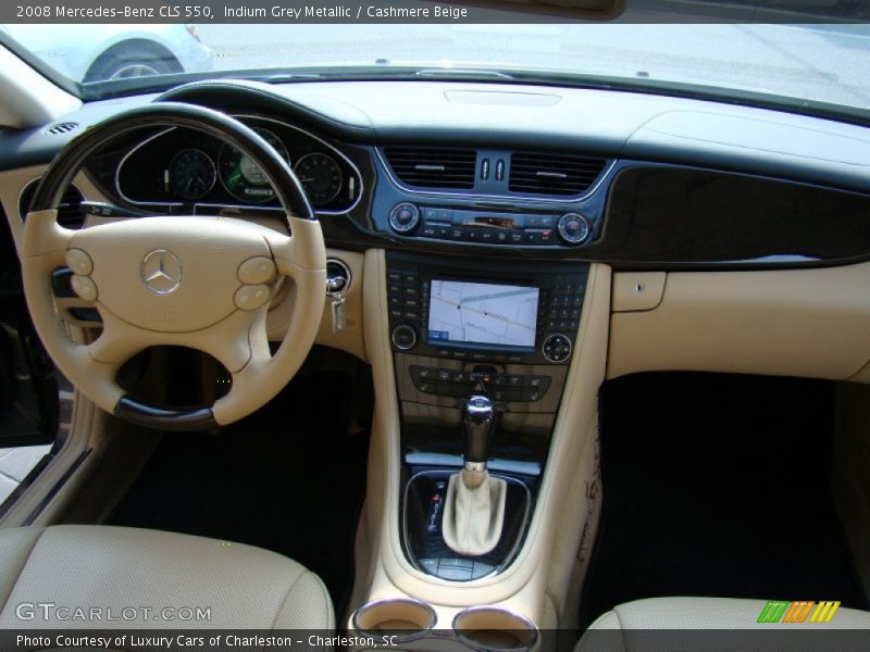Indium Grey Metallic / Cashmere Beige 2008 Mercedes-Benz CLS 550
