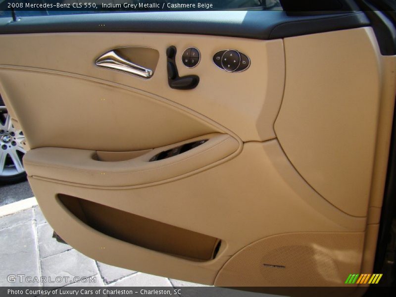 Indium Grey Metallic / Cashmere Beige 2008 Mercedes-Benz CLS 550