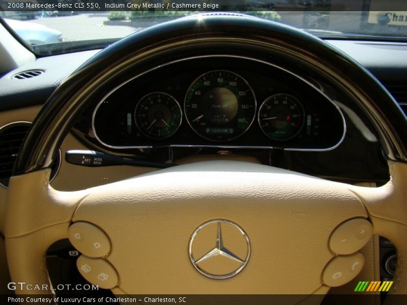 Indium Grey Metallic / Cashmere Beige 2008 Mercedes-Benz CLS 550